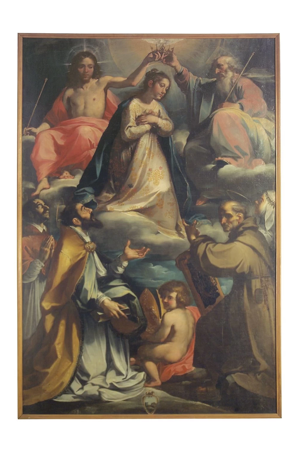 Incoronazione di Maria Vergine con San Carlo Borromeo, San Giusto, San Bernardino e Santa Caterina da Siena - Pinacoteca di Siena